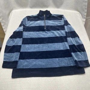 RALPH LAUREN Womens 1/4 Zip Pullover Soft Velour Sweater Medium Long Sleeve - Picture 1 of 10