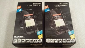 2 Authentic LifeProof Bike & Bar Mounts for iPhone 4 and 4S Cases Black OPEN BOX - Picture 1 of 6