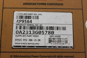 PDU APC AP9564 básica 20 amperios L5-20 sellada de fábrica nueva - Imagen 1 de 3