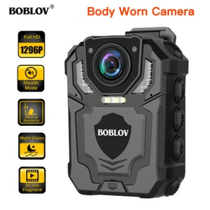 BOBLOV T5 Police Body Worn Camera Wearable Body Camera Audio Recording Dash Cam - Picture 1 of 10