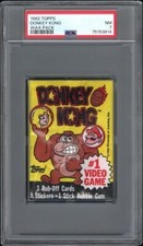 PSA 7 1989 Topps Nintendo Sealed Wax Pack DONKEY KONG Mario 25 Cent GRADED MINT