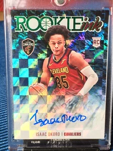 2020-2021 NBA Hoops Isaac Okoro Rookie Ink AUTO Green Checkerboard SSP RC RARE🔥 - Picture 1 of 4