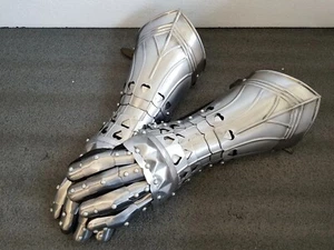Medeival Gloves Medieval Armor Steel Gloves Handmade, Fully Wearable Halloween. - Picture 1 of 6