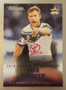 NRL 2019 Traders Season to Remember 2018 Gavin Cooper Card Cowboys SR27 - Bild 1 von 2