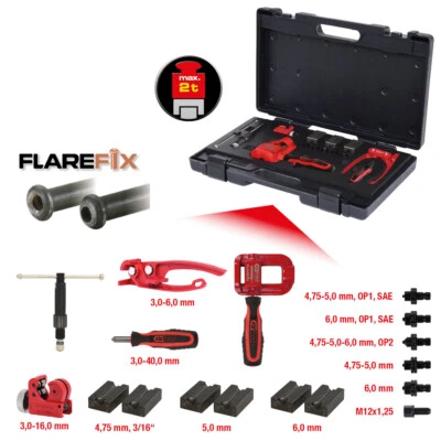 KS Tools FLAREFIX 1 Universal-Bremsleitungs-Bördelgerät-Satz, 122.1290 - Bild 1 von 4