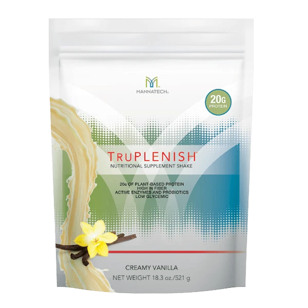 Mannatech TruPLENISH Batido Nutricional Cremoso Vainilla Pérdida de Grasa Planta 18.3oz NUEVO Foto 1 de 1