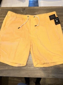 Union Men’s Buff Orange Sea Shorts. Size XXL . Drawstring. 5 Pocket Design. Y - Picture 1 of 9