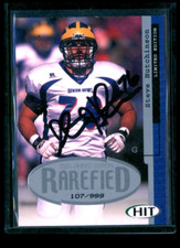 2001 Sage Hit 'Rarefied' Ltd Ed. AUTOGRAPH ~ Steve Hutchinson #'d/999 R25  nm