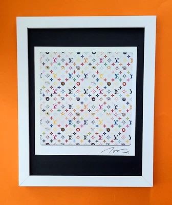 TAKASHI MURAKAMI + IMPRESIONANTE IMPRESIÓN ARTÍSTICA FIRMADA DE JAPÓN + CON MARCO NUEVO 14x11 pulgadas. Foto 1 de 4