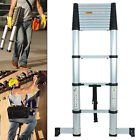 12.5FT Telescoping Ladder One Button Retraction Extension Step Ladder 330 lbs