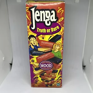 JENGA Wahrheit oder Pflicht Spiel Milton Bradley KOMPLETT Party Spaß Holzblock Stapeln - Bild 1 von 12