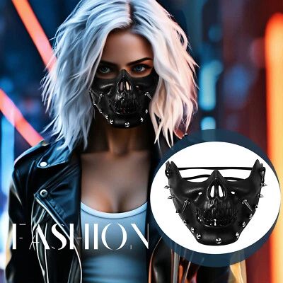 Halloween Pascua Mascarada Veneciana Mardi Gras Disfraces Punk Calavera Sauces Máscara Foto 1 de 4