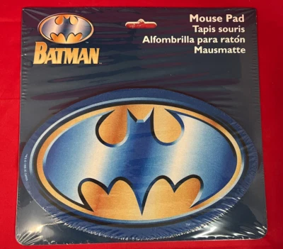 Vintage 1996 Batman DC Comics Mouse Pad Computer Fellowes Warner Bros Store - Image 1 of 3