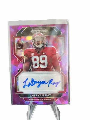 LaBRYAN RAY RC SIGNED 2022 PANINI PRISM Draft Picks Purple Ice /99 #RA-LEA NRMT - Image 1 of 4