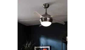 Argos Home Manhattan Ceiling Fan - Satin Nickel(Opened Box Tested Item) - Picture 1 of 6
