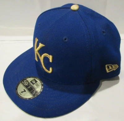MLB Kansas City Royals 9/11 Memorial Fitted Baseball Hat 7 1/8 Blue - Image 1 of 4
