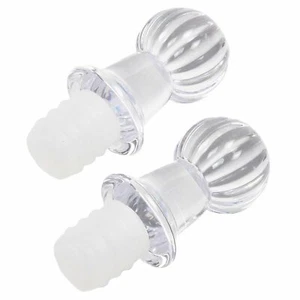 Chef Craft 2 piezas de plástico duradero Triple sello botella de vino Stoppers Set - Imagen 1 de 3