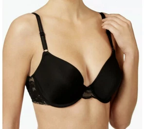 Sujetador Wacoal Fuego y Encaje Contorno Camiseta Sujetador 853252 Negro 32C - Imagen 1 de 5