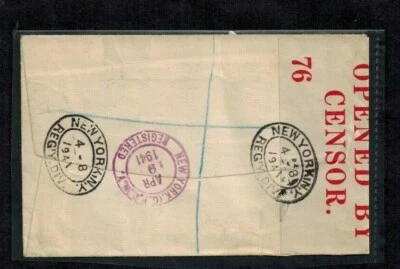Bermuda WWII Censor Cover C22 Red Censor #76 - Image 1 of 2
