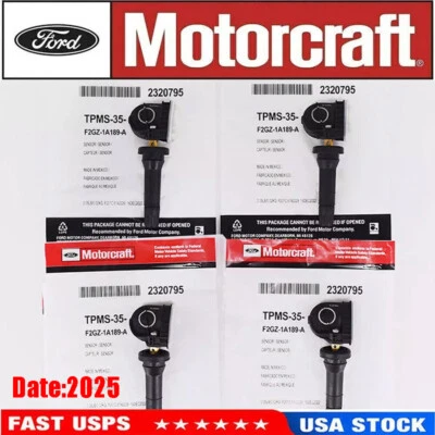 4pcs Genuine Motorcraft OEM TPMS-35 Tire Pressure Sensors For F-150 EDGE MUSTANG - Image 1 of 4