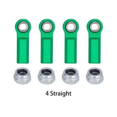4Pcs Aluminum M4 Link Rod End Ball for 1/8 1/10 RC Crawler SCX10 90046 TRX4 DIY - Image 1 of 4
