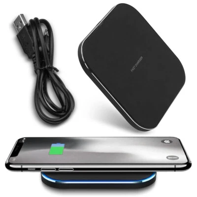 QI Induktion Ladestation für Apple iPhone Kabelloses Laden Wireless Ladegerät - Bild 1 von 4