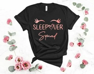 Sleepover Squad T-Shirt Mädchen Schlafanzug PJ Slumber Party Tee Shirt - Bild 1 von 3