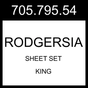 IKEA RODGERSIA Sheet Set Gray/white King 705.795.54 - Picture 1 of 1