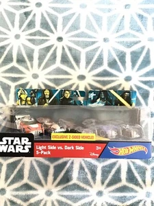 STAR WARS HOT WHEELS Mattel Die Cast Car Light Side Vs Dark Side 5-Pack  Nice!! - Picture 1 of 4