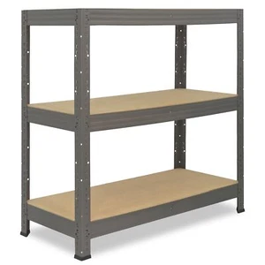 shelfplaza PRO Metallregal Schwerlastregal grau, 90 cm hoch, 67 Varianten - Bild 1 von 8