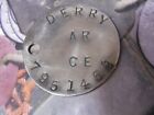 WW2 relic dogtag Royal Armoured Corps RTR - DERRY 7951452