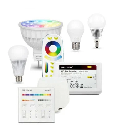 RGBCCT W/WW E27 E14 GU10 MR16 LED Bulb Light Dimmable RGB CCT Alexa 2.4G Milight - Image 1 of 4