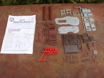 Model Railroad Building Kit (Diesel Oil & Sand Depot) HO scale by  A.H.M. #15704 - Image 1 of 4