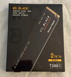 Western Digital WD Black SN850X 2TB GEN 4 SSD Game Drive Brand New WDBB960020BNC - Picture 1 of 9