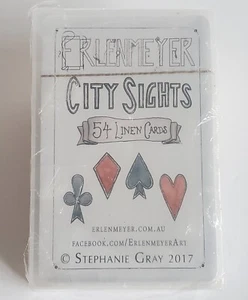 Erlenmeyer City Sights Linen Playing Cards Stephanie Gray 2017 New Sealed Deck - Picture 1 of 9