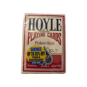 Tarjetas de póquer Hoyle rojas estándar tamaño no. 1201 - Imagen 1 de 3