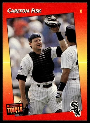 1992 Triple Play Carlton Fisk Chicago White Sox #149 - Image 1 of 2