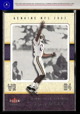 Football 2002 Fleer Genuine Randy Moss #7 - Image 1 of 2