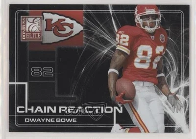 2008 Donruss Elite Chain Reaction Black /400 Dwayne Bowe #CR-20 - Image 1 of 2