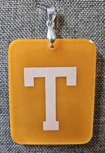 Nuevo collar colgante naranja hecho a mano Tennessee College  - Imagen 1 de 5