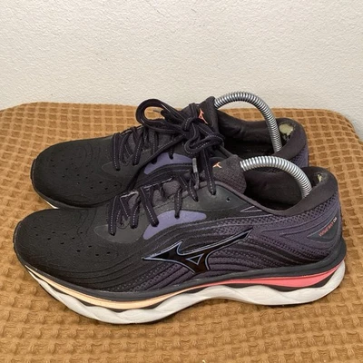 Mizuno Wave Sky 06 Women's 9.5 Black Blue Pink Running Shoes Sneakers Pink Race - Image 1 of 4