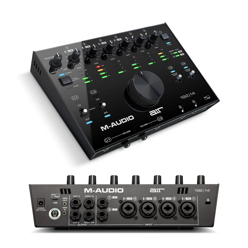 M-Audio AIR 192x14 - USB Audio Interface for Studio Recording with 8 In and 4... - Image 1 of 4