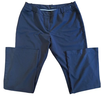 Pantalones de vestir para mujer Worthington azul marino talla 18L corte bota pierna trabajo Foto 1 de 4