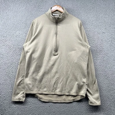 Camisa Térmica Militar Para Hombre Grande Larga Beige Peso Medio Frío Simulación Cuarto Cremallera Foto 1 de 4