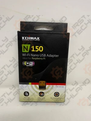EDIMAX Wi-Fi  802.11n Adapter PC N150 Nano USB Adapter, 150Mbps EW-7811Un - Image 1 of 2