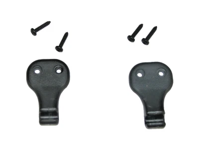 Jeep Wrangler TJ 97-02 negro parasol soporte clip gancho par con tornillos ENVÍO GRATUITO Foto 1 de 4