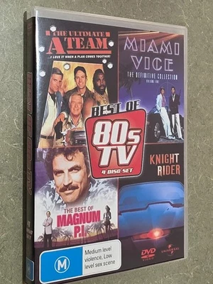 BEST OF 80s TV - THE A TEAM - MIAMI VICE - MAGNUM PI - KNIGHT RIDER - 4 DISC DVD - image 1 of 2
