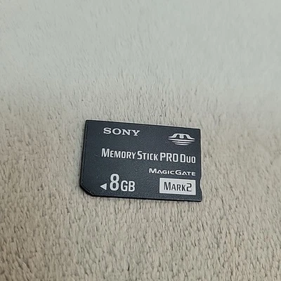 Official 8GB SONY Memory Stick Pro Duo for Sony Cybershot Cameras / PSP, MS-MT8G - Image 1 of 2