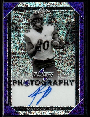 L59,295 - 2018 Leaf Flash Flash Photography Auto Purple #FPRP1 Rashaad Penny /25 - Image 1 of 2