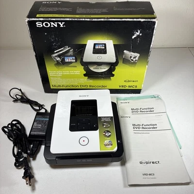 SONY Multi-Function DVD Recorder DVD Direct VRD-MC5 White Original Box - Tested - Image 1 of 4